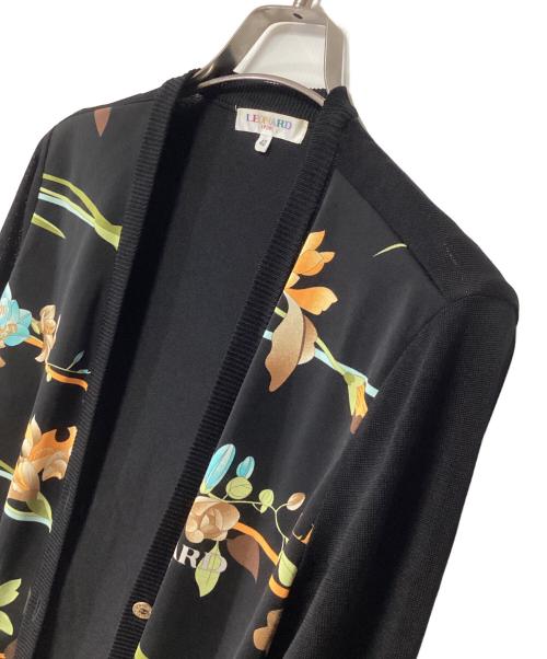 LEONARD SPORT（レオナール スポーツ）LEONARD SPORT (レオナール スポーツ) 薄手カーディガン ブラック サイズ:40の古着・服飾アイテム