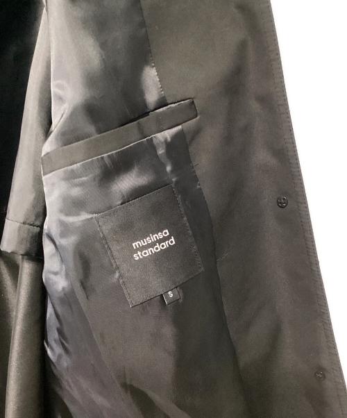 musinsa standard（ムシンサスタンダード）musinsa standard (ムシンサスタンダード) スタンドカラーコート ブラック サイズ:Sの古着・服飾アイテム