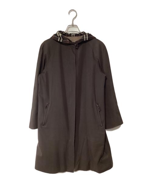 BURBERRY LONDON（バーバリーロンドン）BURBERRY LONDON (バーバリーロンドン) フーデッドコート ブラウン サイズ:9の古着・服飾アイテム