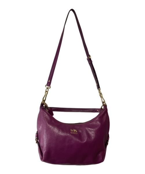 COACH（コーチ）COACH (コーチ) 2WAYバッグ パープルの古着・服飾アイテム