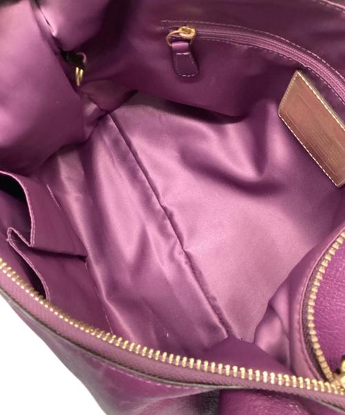 COACH（コーチ）COACH (コーチ) 2WAYバッグ パープルの古着・服飾アイテム