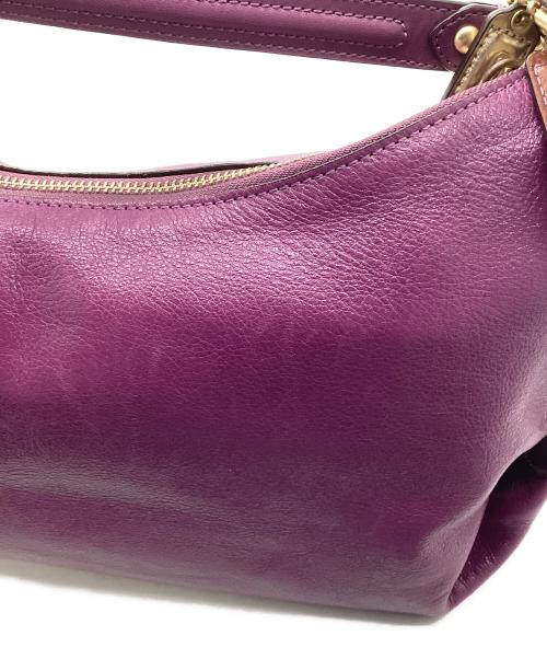 COACH（コーチ）COACH (コーチ) 2WAYバッグ パープルの古着・服飾アイテム