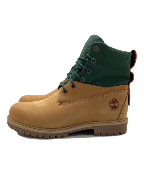 Timberland（ティンバーランド）Timberland (ティンバーランド) 6インチ プレミアム ウォータープルーフ ブーツ キャメル×グリーン サイズ:28の古着・服飾アイテム