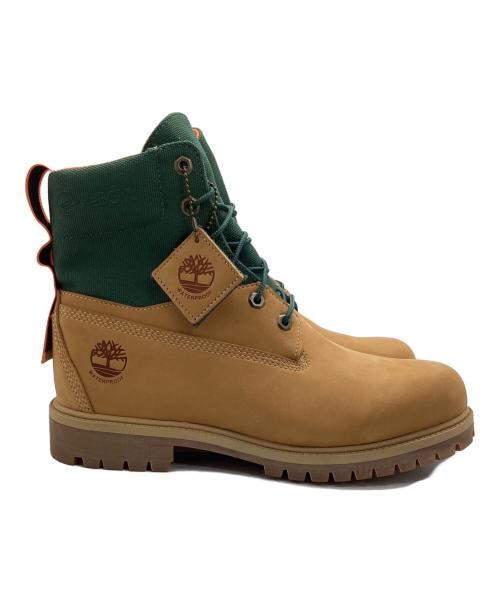 Timberland（ティンバーランド）Timberland (ティンバーランド) 6インチ プレミアム ウォータープルーフ ブーツ キャメル×グリーン サイズ:28の古着・服飾アイテム