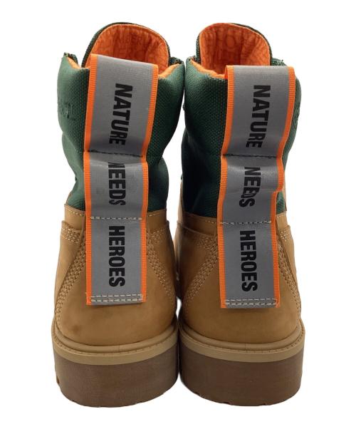Timberland（ティンバーランド）Timberland (ティンバーランド) 6インチ プレミアム ウォータープルーフ ブーツ キャメル×グリーン サイズ:28の古着・服飾アイテム