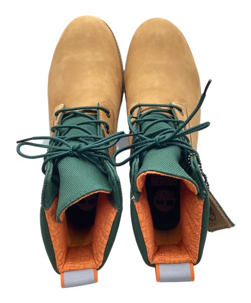 Timberland（ティンバーランド）Timberland (ティンバーランド) 6インチ プレミアム ウォータープルーフ ブーツ キャメル×グリーン サイズ:28の古着・服飾アイテム