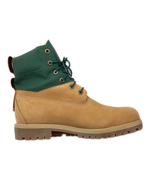 Timberland（ティンバーランド）Timberland (ティンバーランド) 6インチ プレミアム ウォータープルーフ ブーツ キャメル×グリーン サイズ:28の古着・服飾アイテム