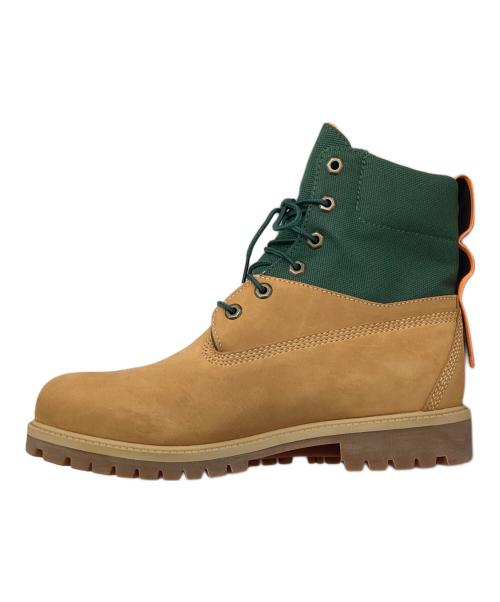 Timberland（ティンバーランド）Timberland (ティンバーランド) 6インチ プレミアム ウォータープルーフ ブーツ キャメル×グリーン サイズ:28の古着・服飾アイテム