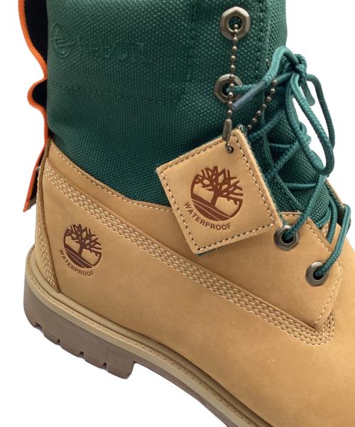 Timberland（ティンバーランド）Timberland (ティンバーランド) 6インチ プレミアム ウォータープルーフ ブーツ キャメル×グリーン サイズ:28の古着・服飾アイテム