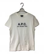 A.P.C.アーペーセー）の古着「刺繍ロゴ半袖Tシャツ」｜ホワイト