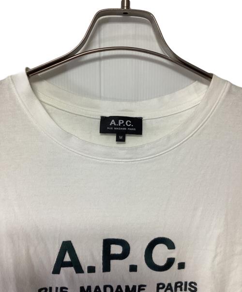 A.P.C.（アーペーセー）A.P.C. (アーペーセー) 刺繍ロゴ半袖Tシャツ ホワイト サイズ:Mの古着・服飾アイテム
