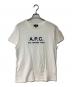 A.P.C.（アーペーセー）の古着「刺繍ロゴ半袖Tシャツ」｜ホワイト