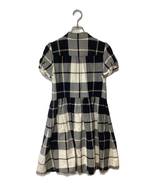 BURBERRY BLUE LABEL（バーバリー ブルー レーベル）BURBERRY BLUE LABEL (バーバリー ブルー レーベル) 半袖ワンピース アイボリー×ブラック サイズ:38の古着・服飾アイテム
