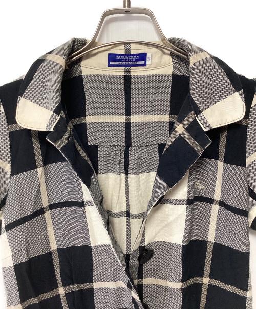 BURBERRY BLUE LABEL（バーバリー ブルー レーベル）BURBERRY BLUE LABEL (バーバリー ブルー レーベル) 半袖ワンピース アイボリー×ブラック サイズ:38の古着・服飾アイテム