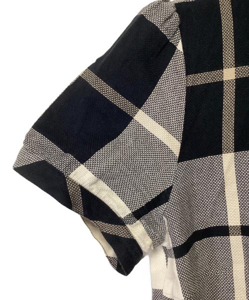 BURBERRY BLUE LABEL（バーバリー ブルー レーベル）BURBERRY BLUE LABEL (バーバリー ブルー レーベル) 半袖ワンピース アイボリー×ブラック サイズ:38の古着・服飾アイテム