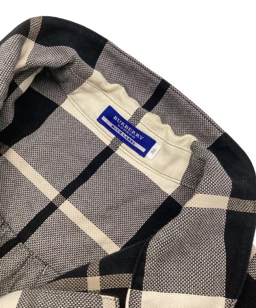 BURBERRY BLUE LABEL（バーバリー ブルー レーベル）BURBERRY BLUE LABEL (バーバリー ブルー レーベル) 半袖ワンピース アイボリー×ブラック サイズ:38の古着・服飾アイテム