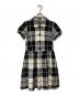 BURBERRY BLUE LABEL（バーバリー ブルー レーベル）の古着「半袖ワンピース」｜アイボリー×ブラック
