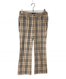 BURBERRY BLUE LABEL（バーバリー ブルー レーベル）の古着「ノヴァチェックパンツ」｜ベージュ