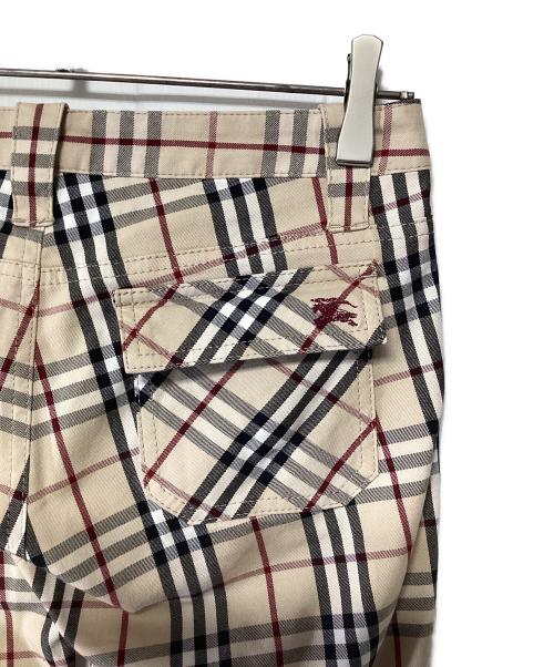 BURBERRY BLUE LABEL（バーバリー ブルー レーベル）BURBERRY BLUE LABEL (バーバリー ブルー レーベル) ノヴァチェックパンツ ベージュ サイズ:36の古着・服飾アイテム