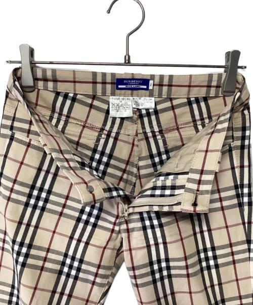 BURBERRY BLUE LABEL（バーバリー ブルー レーベル）BURBERRY BLUE LABEL (バーバリー ブルー レーベル) ノヴァチェックパンツ ベージュ サイズ:36の古着・服飾アイテム