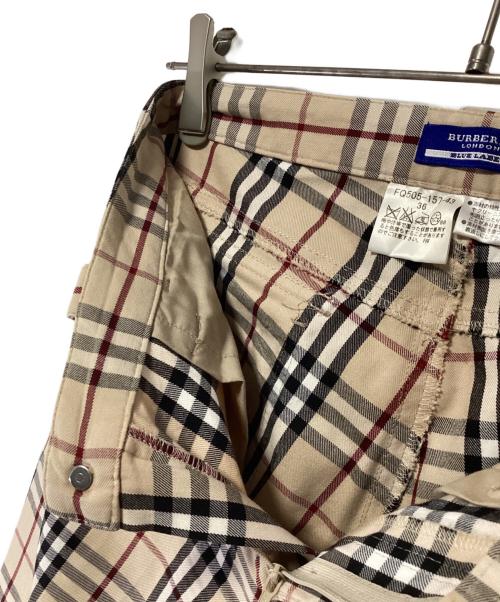 BURBERRY BLUE LABEL（バーバリー ブルー レーベル）BURBERRY BLUE LABEL (バーバリー ブルー レーベル) ノヴァチェックパンツ ベージュ サイズ:36の古着・服飾アイテム