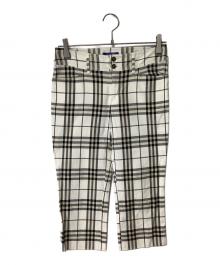 BURBERRY BLUE LABEL（バーバリー ブルー レーベル）の古着「クロップドパンツ」｜アイボリー×ベージュ