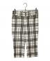 BURBERRY BLUE LABEL（バーバリー ブルー レーベル）の古着「クロップドパンツ」｜アイボリー×ベージュ
