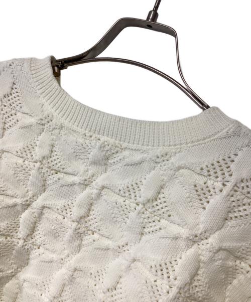 SHIPS（シップス）SHIPS (シップス) 2WAY フラワー ジャカード ハーフ ジップ プルオーバー アイボリー サイズ:ONE SIZE 未使用品の古着・服飾アイテム