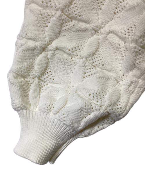 SHIPS（シップス）SHIPS (シップス) 2WAY フラワー ジャカード ハーフ ジップ プルオーバー アイボリー サイズ:ONE SIZE 未使用品の古着・服飾アイテム