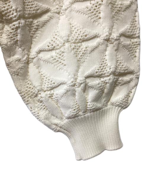 SHIPS（シップス）SHIPS (シップス) 2WAY フラワー ジャカード ハーフ ジップ プルオーバー アイボリー サイズ:ONE SIZE 未使用品の古着・服飾アイテム
