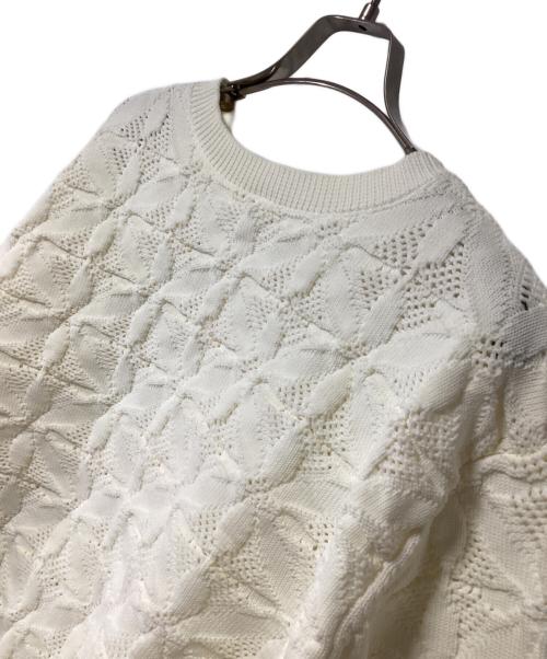 SHIPS（シップス）SHIPS (シップス) 2WAY フラワー ジャカード ハーフ ジップ プルオーバー アイボリー サイズ:ONE SIZE 未使用品の古着・服飾アイテム