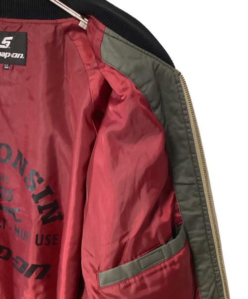 SNAP-ON（スナップオン）SNAP-ON (スナップオン) ジャケット カーキ サイズ:LLの古着・服飾アイテム
