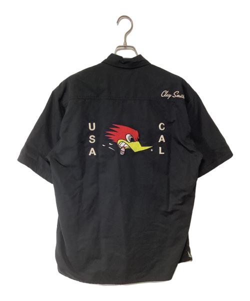 clay smith cams（クレイスミス）clay smith cams (クレイスミス) 半袖シャツジャケット ブラック サイズ:LLの古着・服飾アイテム