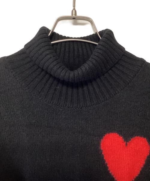 AMI Alexandre Mattiussi（アミアレクサンドルマテュッシ）AMI Alexandre Mattiussi (アミアレクサンドルマテュッシ) 厚手ニット ブラック サイズ:XSの古着・服飾アイテム
