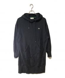 LACOSTE（ラコステ）の古着「裏毛スウェットフーディワンピース」｜ブラック