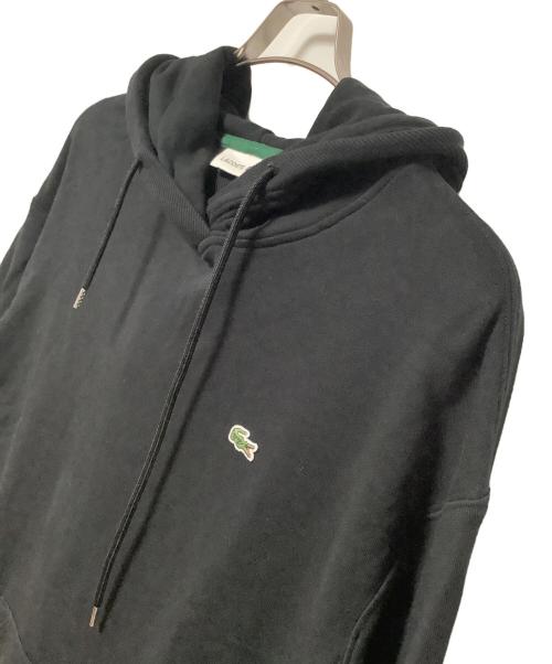 LACOSTE（ラコステ）LACOSTE (ラコステ) 裏毛スウェットフーディワンピース ブラック サイズ:38の古着・服飾アイテム