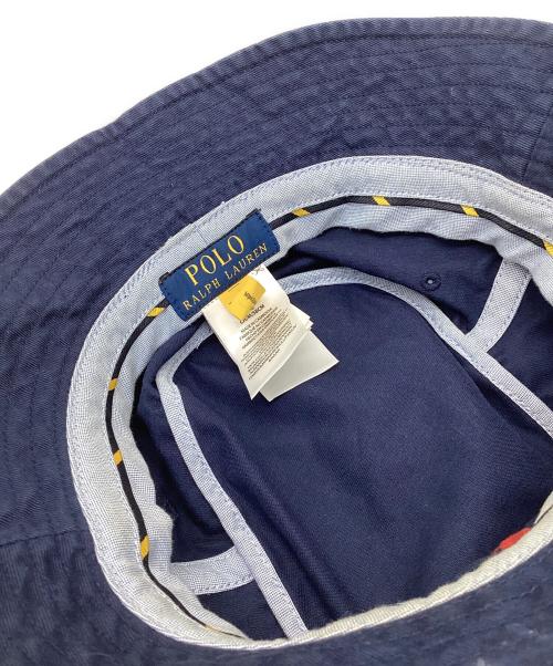 POLO RALPH LAUREN（ポロ・ラルフローレン）POLO RALPH LAUREN (ポロ・ラルフローレン) バケットハット ネイビーの古着・服飾アイテム