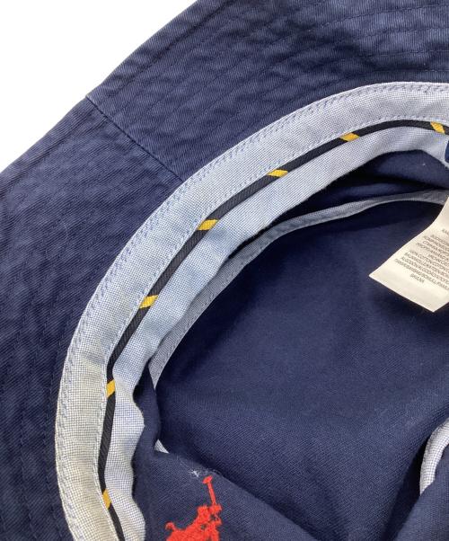 POLO RALPH LAUREN（ポロ・ラルフローレン）POLO RALPH LAUREN (ポロ・ラルフローレン) バケットハット ネイビーの古着・服飾アイテム