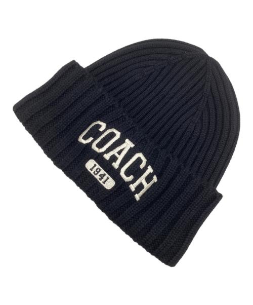 COACH（コーチ）COACH (コーチ) ニット帽 ブラックの古着・服飾アイテム