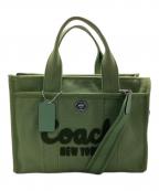 COACHコーチ）の古着「2WAYバッグ」｜グリーン