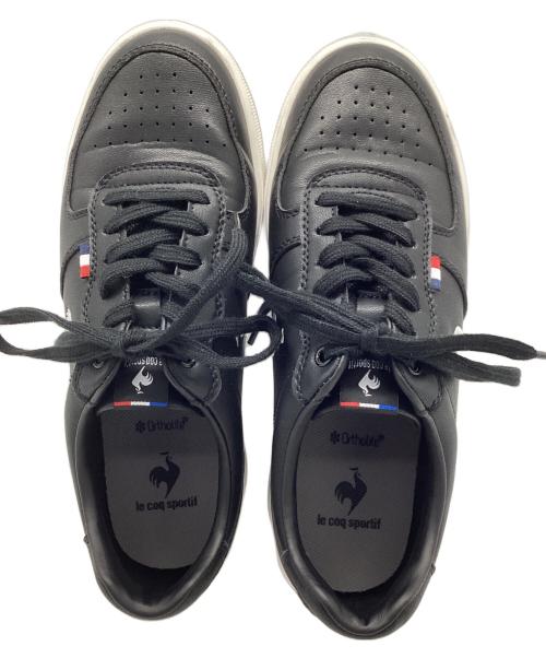 le coq sportif（ルコックスポルティフ）le coq sportif (ルコックスポルティフ) ローカットスニーカー ブラック サイズ:24.5の古着・服飾アイテム