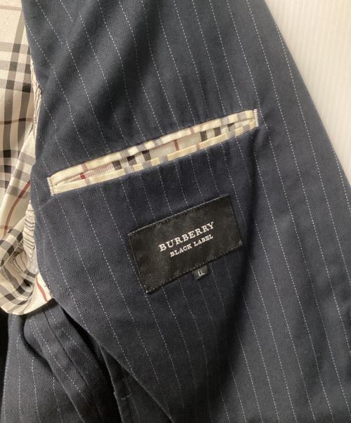 BURBERRY BLACK LABEL（バーバリーブラックレーベル）BURBERRY BLACK LABEL (バーバリーブラックレーベル) テーラードジャケット ブラック サイズ:LLの古着・服飾アイテム