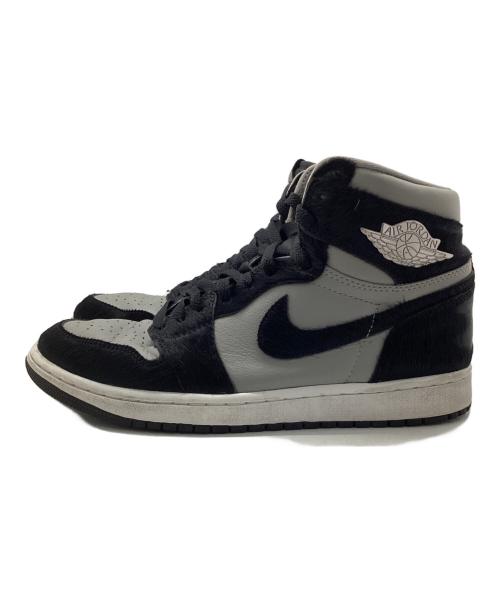 NIKE（ナイキ）NIKE (ナイキ) AIR JORDAN 1 RETRO HIGH OG ブラック×グレー サイズ:25.5の古着・服飾アイテム