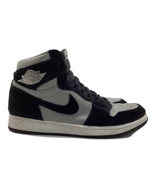 NIKE（ナイキ）NIKE (ナイキ) AIR JORDAN 1 RETRO HIGH OG ブラック×グレー サイズ:25.5の古着・服飾アイテム