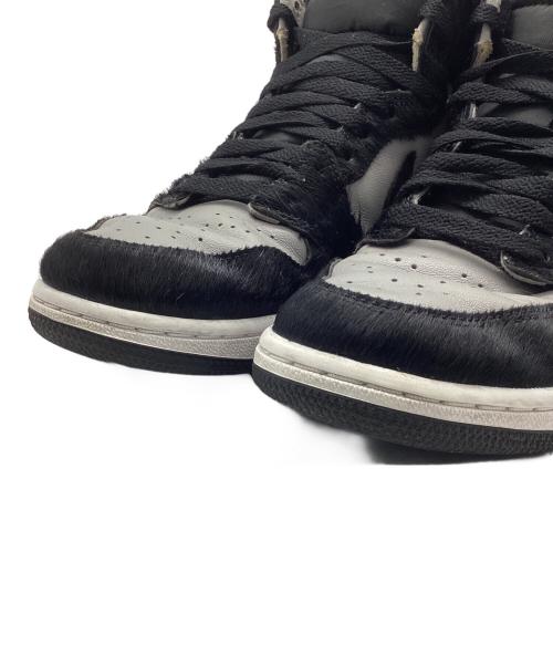 NIKE（ナイキ）NIKE (ナイキ) AIR JORDAN 1 RETRO HIGH OG ブラック×グレー サイズ:25.5の古着・服飾アイテム