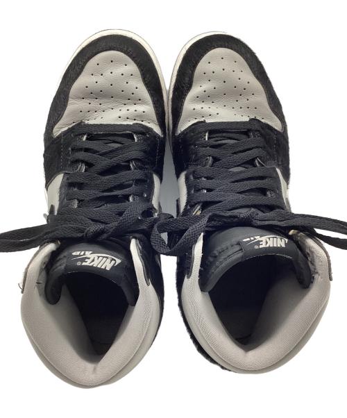 NIKE（ナイキ）NIKE (ナイキ) AIR JORDAN 1 RETRO HIGH OG ブラック×グレー サイズ:25.5の古着・服飾アイテム