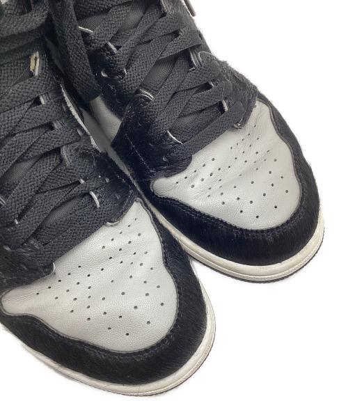 NIKE（ナイキ）NIKE (ナイキ) AIR JORDAN 1 RETRO HIGH OG ブラック×グレー サイズ:25.5の古着・服飾アイテム