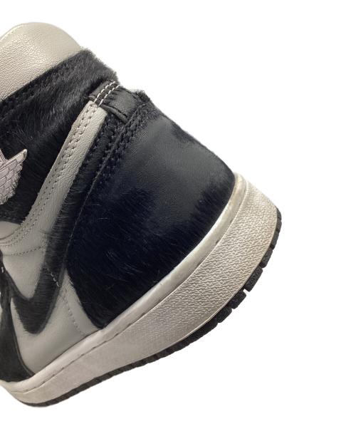 NIKE（ナイキ）NIKE (ナイキ) AIR JORDAN 1 RETRO HIGH OG ブラック×グレー サイズ:25.5の古着・服飾アイテム