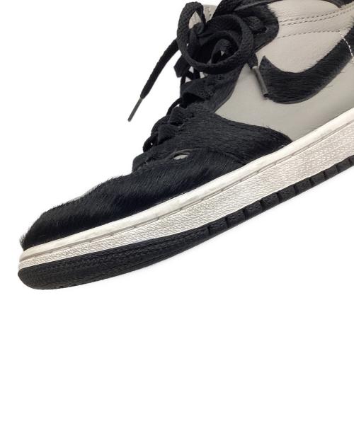 NIKE（ナイキ）NIKE (ナイキ) AIR JORDAN 1 RETRO HIGH OG ブラック×グレー サイズ:25.5の古着・服飾アイテム