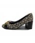 Salvatore Ferragamo (サルヴァトーレ フェラガモ) ヒールパンプス ベージュ×ブラック サイズ:7：13000円